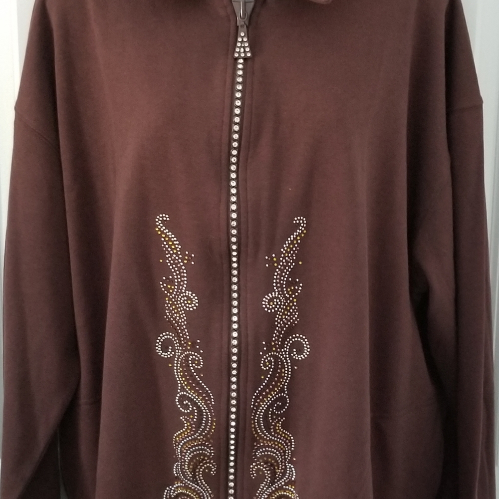 Women's crystal embellished cardigan